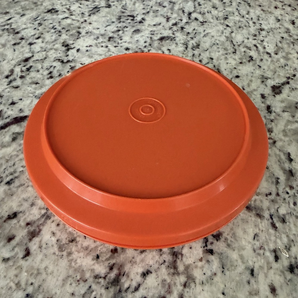 Vintage Tupperware Super Seal-N-Serve‎ Orange Bowl 1207-26